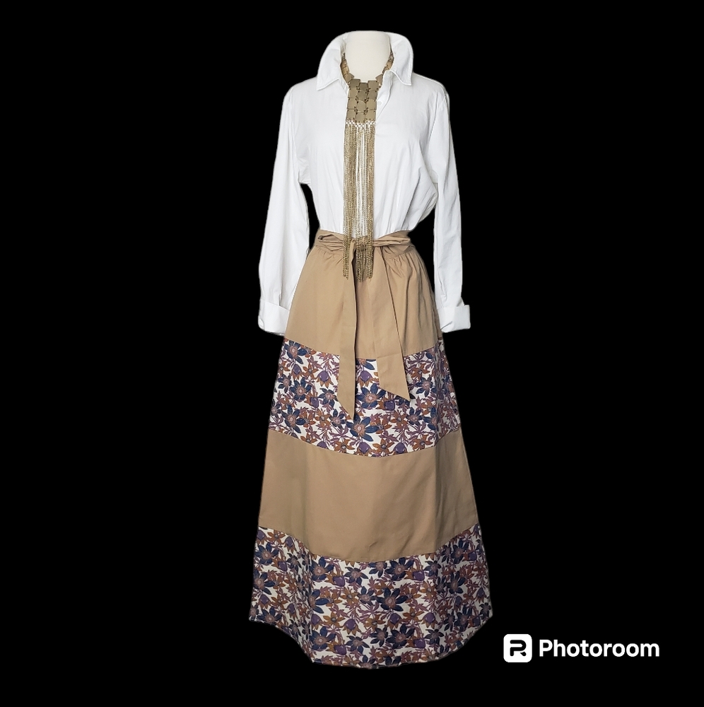 NWOT Sachin & Babi for Anthropologie Jacquard Tiered Belted Maxi Skirt Size 4
